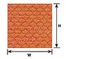 Plastruct 91651 Patterned Sheets - Roofing - Scalloped Tile - .020 x 7 x 12" pkg(2) -- .250" Red Tiles, O Scale