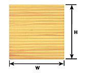 Plastruct 91535 Patterned Sheets - Flooring - Planking - .020 x 7 x 12" Sheets pkg(2) -- 1/16" Beige Planks, All Scales