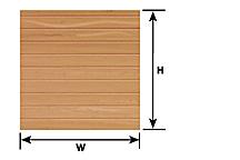 Plastruct 91532 Patterned Sheets - Flooring - Planking - .020 x 7 x 12" Sheets pkg(2) -- .156" Beige Planks, O Scale