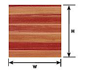 Plastruct 91533 Patterned Sheets - Flooring - Planking - .020 x 7 x 12" Sheets pkg(2) -- .250" White Planks, G Scale