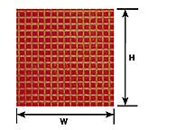 Plastruct 91539 Patterned Sheets - Square Tiles - White - .020 x 7 x 12" Sheets pkg(2) -- .125" Tiles, All Scales