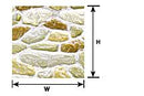Plastruct 91564 Patterned Sheets - Stone - Field Stone - .020 x 7 x 12" pkg(2) -- .575" Beige Stones, G Scale