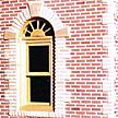 Plastruct 91603 Patterned Sheets - Brick Relief - .020 x 7 x 24" -- .720" Red Bricks, All Scales