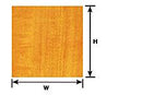 Plastruct 91851 1:12 Maple Wood Paneling Sheet, 1:12 Scale