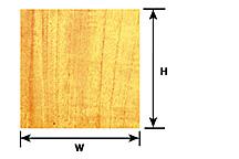 Plastruct 91852 1:12 Oak Wood Paneling Sheet, 1:12 Scale