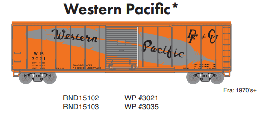 PREORDER Athearn Roundhouse RND15103 HO 50' PS-1 Single Sliding Door Box, WP