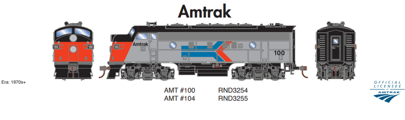 PREORDER Athearn Roundhouse RND3254 HO F7A, Amtrak