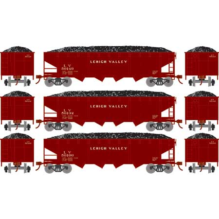 PREORDER Athearn Roundhouse RND88185 HO 40' 4-Bay Offset Hopper w/Load, LV