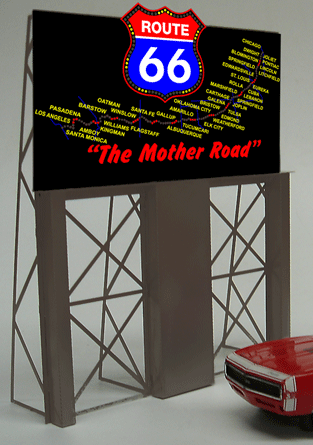 Miller Engineering Animation 5061 Route 66 Roadside Billboard, Large