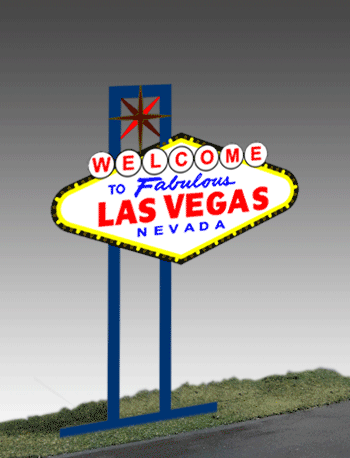 Miller Engineering Animation 1251 "Welcome to Las Vegas" Billboard, Large