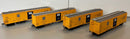 Rapido 156002 Santa Fe RR-56 Mechanical Reefer: San Francisco Chief Slogan - 4-Pack Car Numbers: