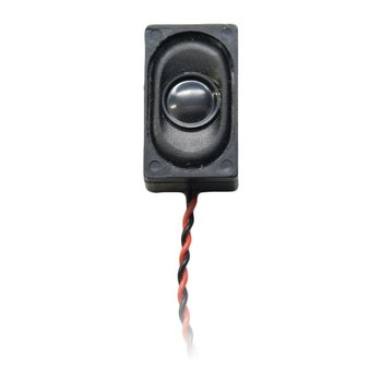 Digitrax SP26158B Rectangular 26.5mm x 15.5mm x 9mm 8 Ohm Compact Box Speaker with enclosure & wires