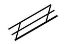 Plastruct 90692 (1:100) Styrene Stair Rail, HO Scale