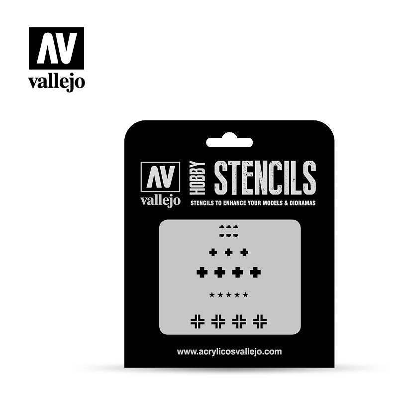 Vallejo Acrylic Paints FV001 Assorted German WWII Tank Markings