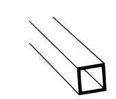 Plastruct 90625 3/8" Styrene Square Tubing, All Scales