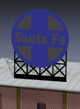 Miller Engineering Animation 440552 Santa FE Billboard, Small