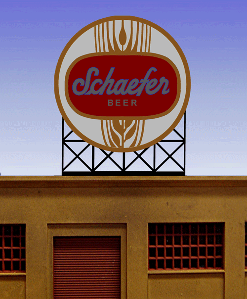 Miller Engineering Animation 881301 Schaefer Beer Billboard, Large HO/O