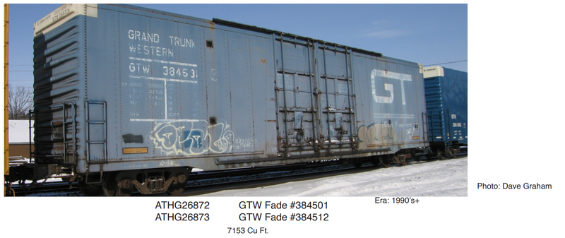 PREORDER Athearn Genesis ATHG26873 HO 60' TexarkanaRebuilt XB-172 Box,GTW/Fade