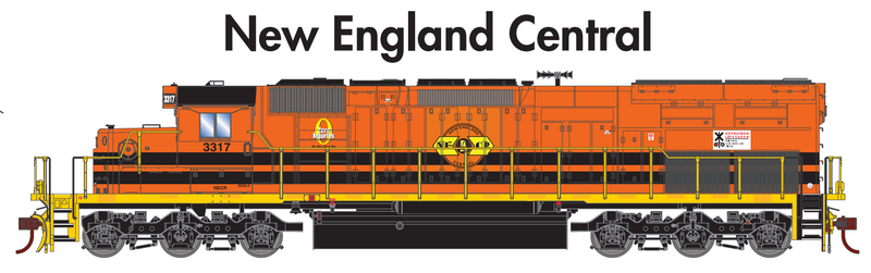 PREORDER Athearn ATH71856 HO SD40T-2 Locomotive With DCC & Sound, NECR