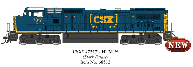 PREORDER Bachmann 68512 GENERAL ELECTRIC DASH 8-40CW (TCS SOUND VALUE-EQUIPPED) CSX
