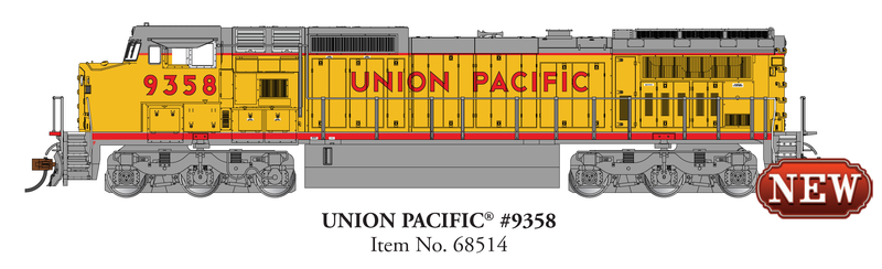 PREORDER Bachmann 68514 GENERAL ELECTRIC DASH 8-40CW (TCS SOUND VALUE-EQUIPPED) UNION PACIFIC