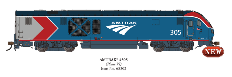 Bachmann 68302 SIEMENS ALC-42 CHARGER (TCS WOWSOUND EQUIPPED) AMTRAK