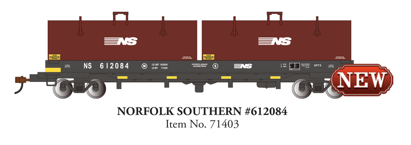 Bachmann 71403 55' STEEL COIL CAR with COIL LOAD NORFOLK SOUTHERN