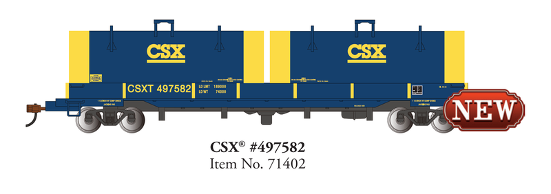 Bachmann 71402 55' STEEL COIL CAR with COIL LOAD CSX