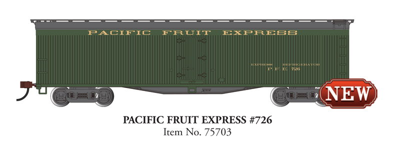 Bachmann 75703 50' EXPRESS REEFER PACIFIC FRUIT EXPRESS