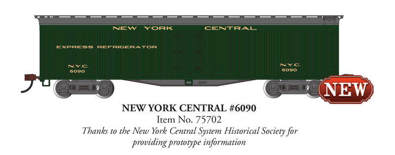 Bachmann 75702 50' EXPRESS REEFER NEW YORK CENTRAL