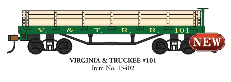 Bachmann 15402 OLD TIME GONDOLA CAR VIRGINIA & TRUCKEE