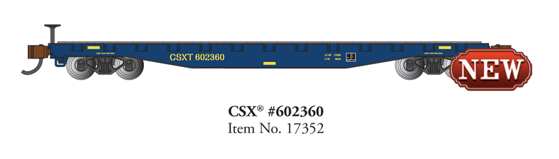 Bachmann 17352 52' FLAT CAR CSX