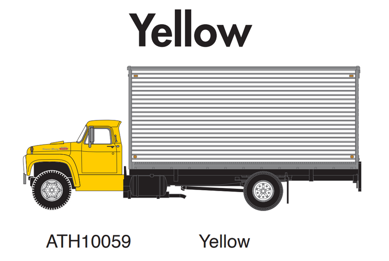 PREORDER Athearn ATH10059 HO Ford F850 Box Van, Yellow