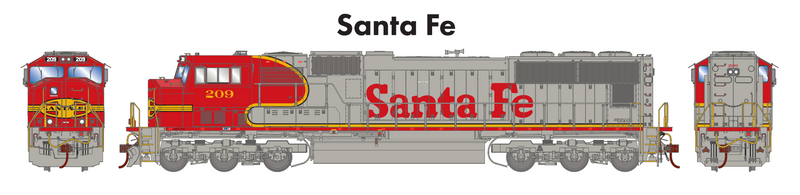 Athearn Genesis ATHG71127 HO SD75M, ATSF
