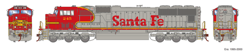 PREORDER Athearn Genesis ATHG71229 HO SD75M w/DCC & Sound, ATSF