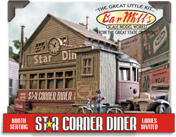 Bar Mills 602 Star Diner Building Kit, HO