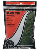 Woodland Scenics T65 Coarse Turf Dark Green Bag