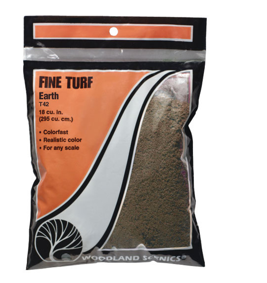 Woodland Scenics 42 Fine Turf Earth Bag