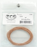 Train Control Systems TCS1208 30 Gauge, 7 Strand. .026 Diameter Wire 10'  3.05m Roll -- Tan