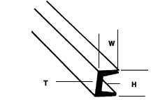 Plastruct 90581 Styrene Structural Shapes - Deep Channels -- 1/16 x 10" Long pkg(10), All Scales