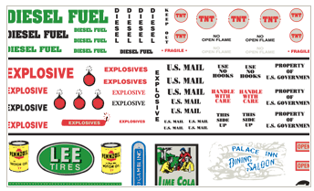 Woodland Scenics DT557 Data, Warning Labels And Commercial Signs