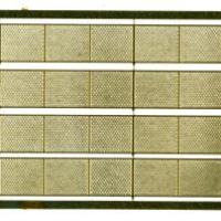 The N Scale Architect 61079 4' Chain Link Fence with Gates and Posts -- Etched-Brass Kit, 240 Scale Feet Total, Z Scale