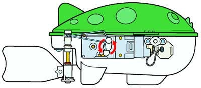 Tamiya 71114 MECHANICAL BLOWFISH Tail Fin Swimming Action