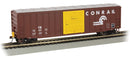 Bachmann 14907 ACF 50'6" Outside-Braced Boxcar, Flashing FRED - Ready to Run - Silver Seri -- Conrail 166313 (Boxcar Red, white), HO Scale