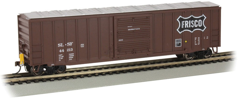 Bachmann 14908 ACF 50'6" Outside-Braced Boxcar, Flashing FRED - Ready to Run - Silver Seri -- St. Louis-San Francisco 166313 (Boxcar Red, white), HO Scale