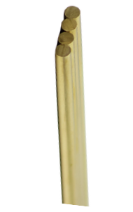K & S Precision Metals 5072 Bendable Round Brass Rod 12" Long x 1/16, 3/64