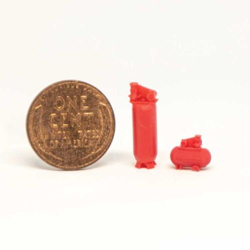 All Scale Miniatures 870904 Air Compressor Kit -- 1 Each Short and Tall, HO Scale