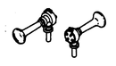 Details West 173 Air Horns - Flat Type, Single-Chime pkg(2), HO Scale