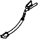 Details West 267 Air Hose pkg(2) -- Locomotive w/Bracket, HO Scale