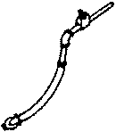 Details West 268 Air Hose pkg(2) -- Locomotive w/Extension and Angle Cock, HO Scale